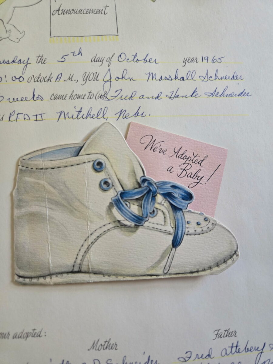 John Schneider's baby book from CSI